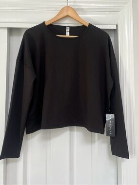 Kimberly C Black Long Sleeve Top. NWT. Size Large
